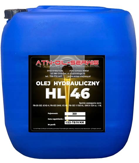 Olej Hydrauliczny Hl L Niska Cena Na Allegro Pl