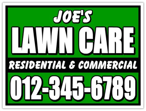 Yard Work Signs - Lawn Care Sign - Landscaping