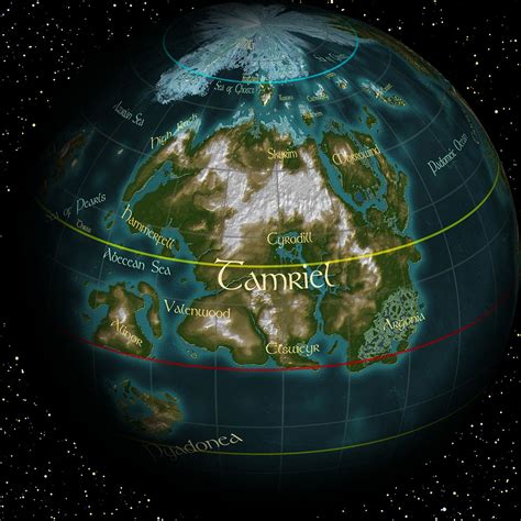 World map of Nirn at Skyrim Nexus - mods and community