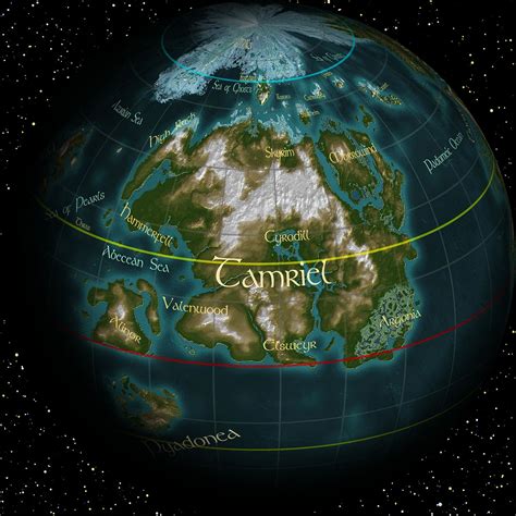 World Map Of Nirn At Skyrim Nexus Mods And Community