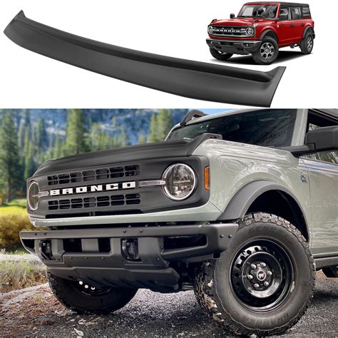 Matte Black Hood Bug Deflector For 2021 2022 Bronco Bronco6g 2021