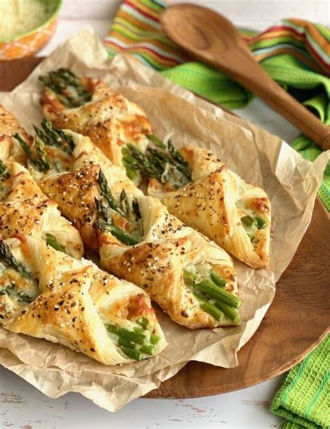 Asparagus Puff Pastry Bundles Quiche My Grits