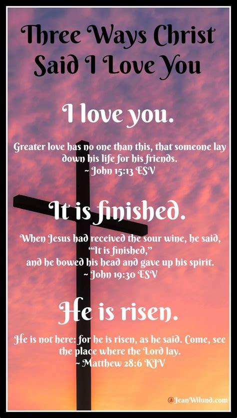 Three Powerful Ways Christ Said I Love You Jean Wilund Christian