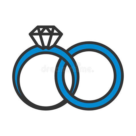 Wedding Rings Icon Stock Illustration Illustration Of Lineart