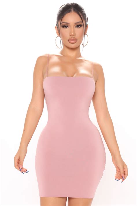 Danielle Double Lined Mini Dress Mauve Fashion Nova