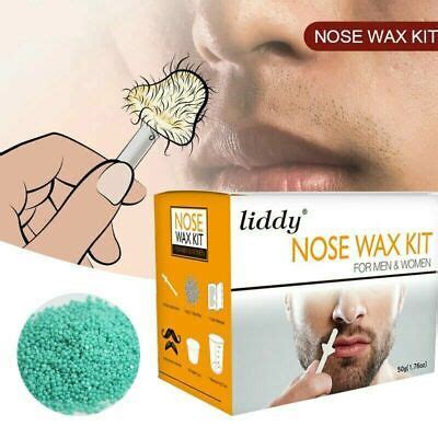 Nose Ear Hair Removal Wax Kit Sticks Easy Mens Nasal Waxing Remover ...