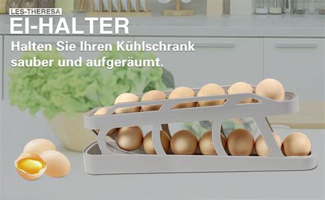 Eier Aufbewahrung K Hlschrank Doppelter Eierhalter Automatisch