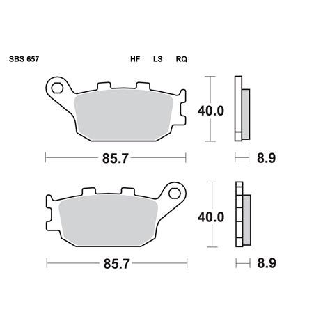 Set Pastiglie Freno Posteriori SBS Serie HF Per HONDA CRF 1100 L AFRICA