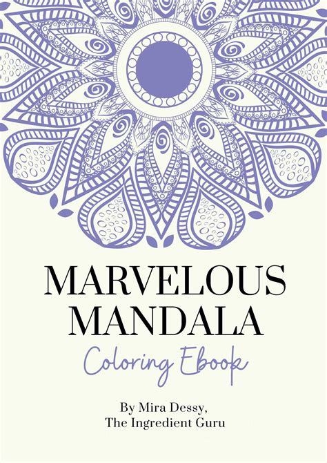 Mandala Coloring eBook - The Ingredient Guru, Mira Dessy