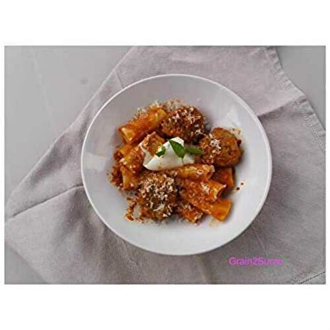 Boulettes Sauce Tomate Basilic Rigatoni Burrata De Grain Sucre Et Ses