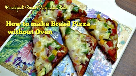 How To Make Bread Pizza Without Oven On Tawa Breakfast Snack