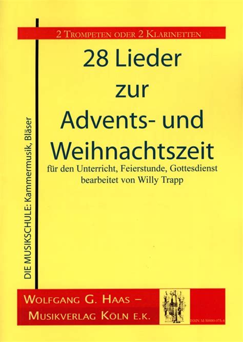 Lieder Zur Advents Weihnachtszeit Von Willy Trapp Im Stretta