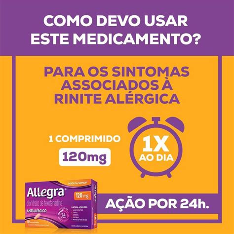 Allegra 120mg 10 Comprimidos Sanofi