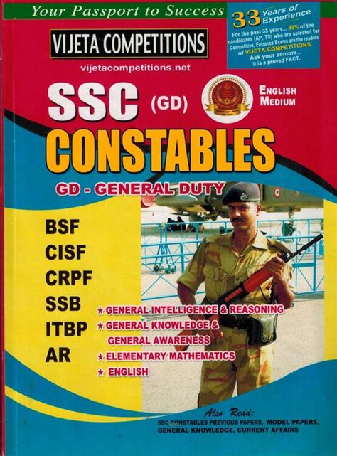 Staff Selection Commission SSC Constables General Duty GD For