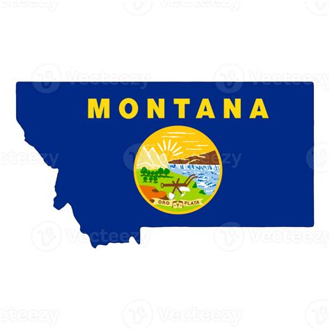 Montana Flag - State of America 26804025 PNG