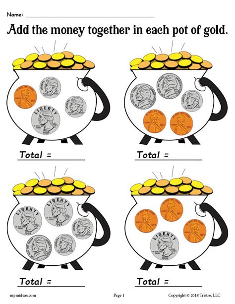 Free Money Worksheets UK Coins Worksheets Library