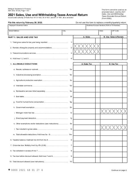 MI 5081 2021 2022 Fill Out Tax Template Online US Legal Forms