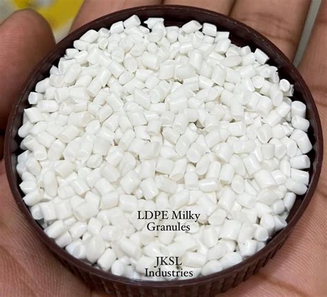 White Ldpe Milky Granules For Plastic Industry Packaging Type Kg