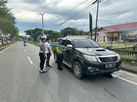 Polres Nagan Raya Gencar Melaksanakan Razia Cipta Kondisi Dalam Operasi