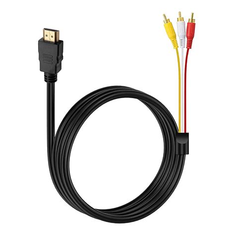 Hdmi To Rca Cable P Ft Hdmi Male To Rca Video Audio Av Cable