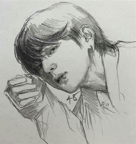 Magic Shop Kim Taehyung Bts Drawings Kpop Drawings Art Drawings Sketches Simple