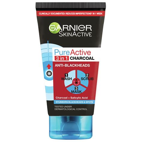 Kjøp Garnier Pure Active 3 In 1 Intensive Charcoal 150 Ml Hos Med24no