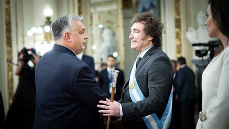 Argentinian President Javier Milei Inaugurated Prime Minister Viktor