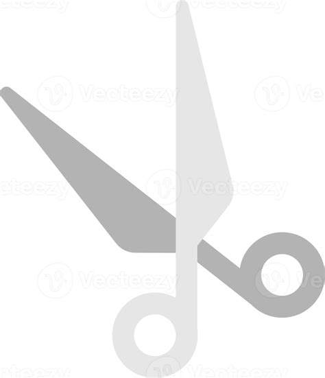 Barber Scissors Illustration In Minimal Style 15285468 Png