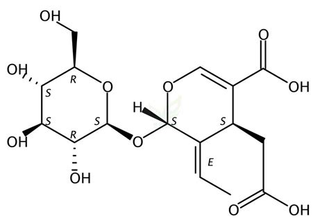 木犀榄苷2s3e4s 5 羧基 3 亚乙基 2beta D 吡喃葡萄糖氧基 34 二氢 2h 吡喃 4 乙酸 Oleoside