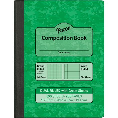 Pacon Dual Ruled Composition Book