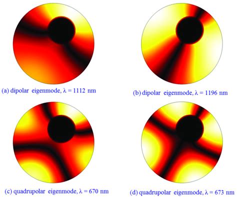 The Eigenmodes Of H Distributions Of A Circular Cavity With A