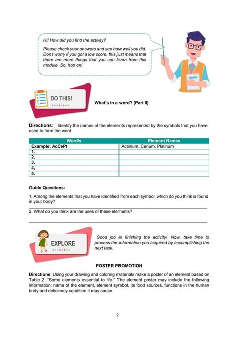 Slm Grade Science St Quarter Poster Of Common Elements With