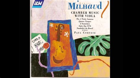 Milhaud Suite Op 157b Joaquín Palomares Paul Cortese Michel