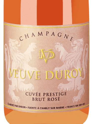 Veuve Duroy Cuvée Prestige Brut Rosé Champagne Vivino US