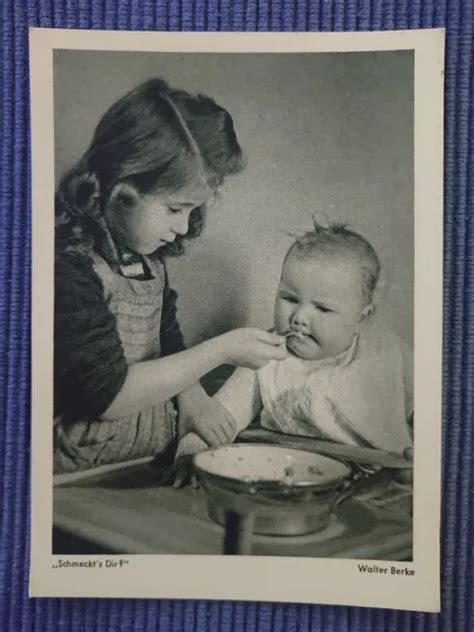 Alte Ansichtskarte Postkarte Ak Schmeckt S Dir M Dchen Baby Kinder