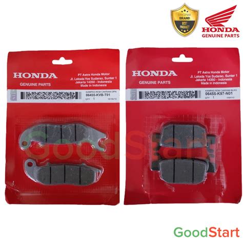 Honda Adv Pcx Abs Brake Pads Set Front Rear Shopee