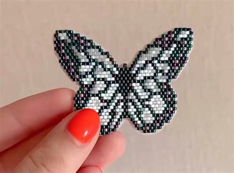 Brick Stitch Butterfly Patternbrick Stitch Patterninstant Etsy