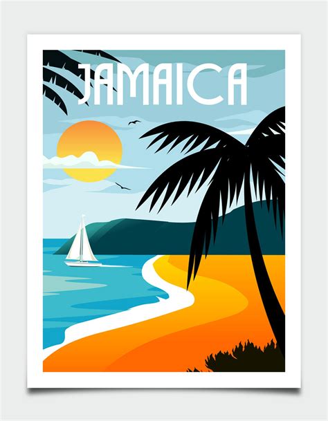 Jamaica Poster Travel Wall Art Jamaica Wall Art Jamaica Etsy