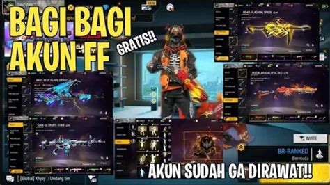 Daftar 14 Akun Free Fire Gratis Yang Masih Aktif Tanpa Verifikasi Login