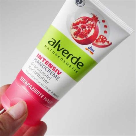 Test Handpflege alverde Intensiv Handcreme Granatapfel Karitébutter