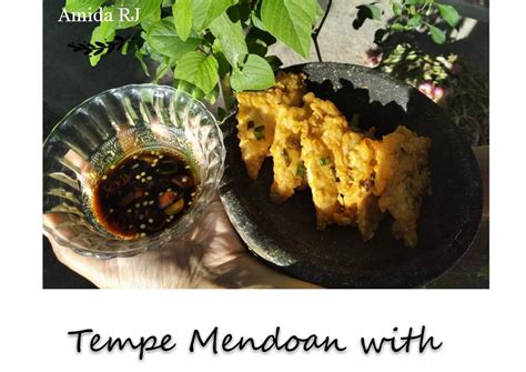 Resep Tempe Mendoan With Sambal Kecap Oleh Amida Rj Cookpad