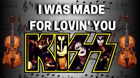 Kiss I Was Made For Lovin You Violin Sheet Partitura Violino