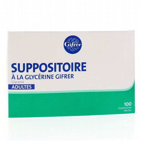 SUPPOSITOIRES à la GLYCERINE Adultes GIFRER Médicament conseil