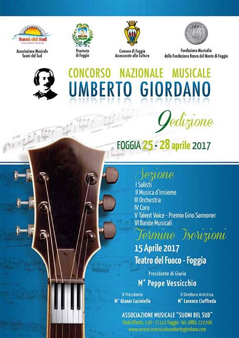 Concorso Nazionale Musicale Umberto Giordano Ix Edizione