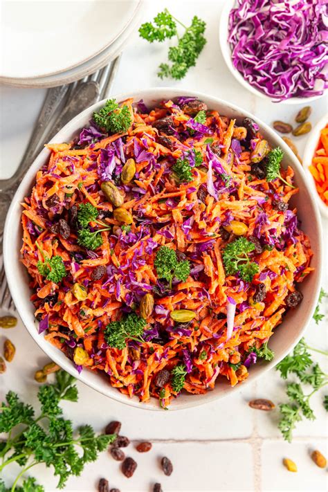 Healthy Carrot Raisin Salad Recipe Mayo Free Delicious