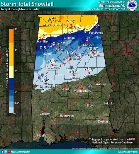 Winter Storm Warning For North Alabama Severe Storms Possible Tonight For South Alabama The