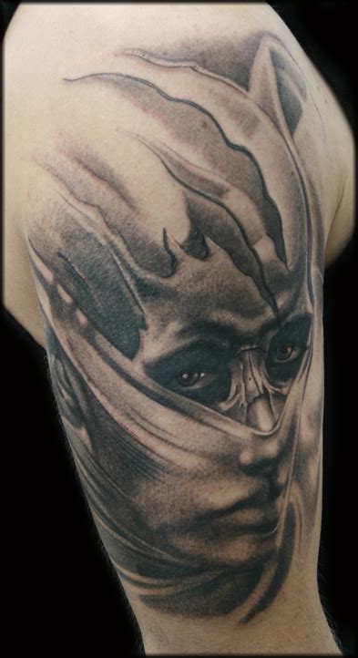 Creepy Face By Jason Butcher Tattoonow