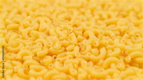 Background Of Chifferi Rigati Pasta Uncooked Italian Pasta Golden