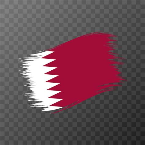 Premium Vector Qatar National Flag Grunge Brush Stroke Vector