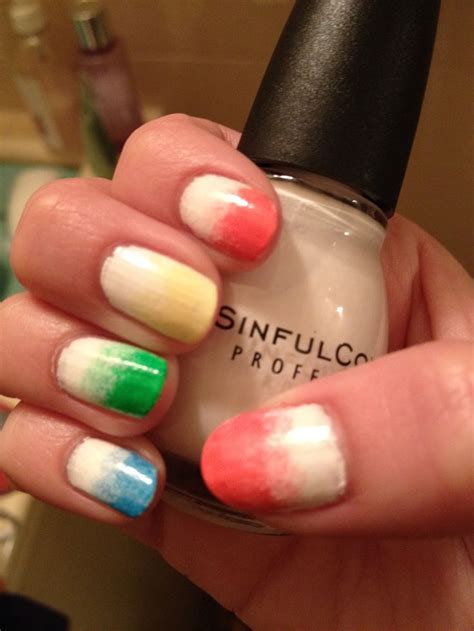 Rainbow Gradients Perfect For Summer Nail Manicure Nail Polish